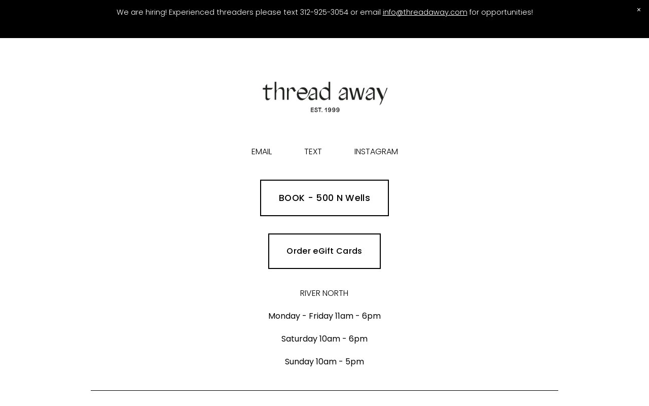Thread Away — screenshot of their official website